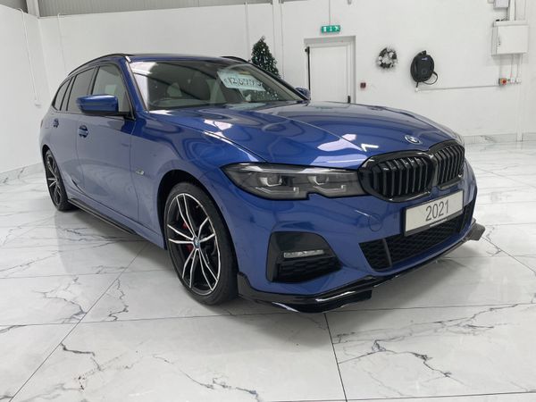 BMW 3-Series Estate, Petrol Hybrid, 2021, Blue