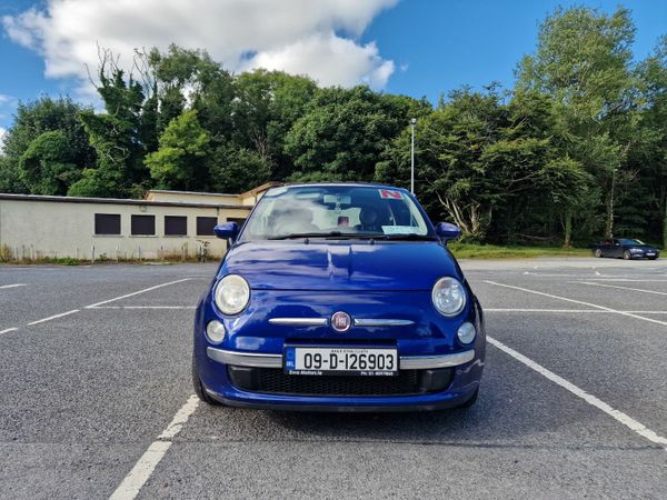 Fiat 500 Hatchback, Petrol, 2009, Blue