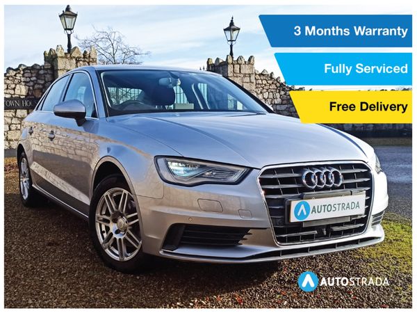 Audi A3 Saloon, Petrol, 2015, Silver