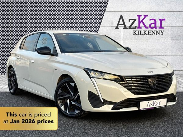 Peugeot 308 Hatchback, Petrol Plug-in Hybrid, 2022, White