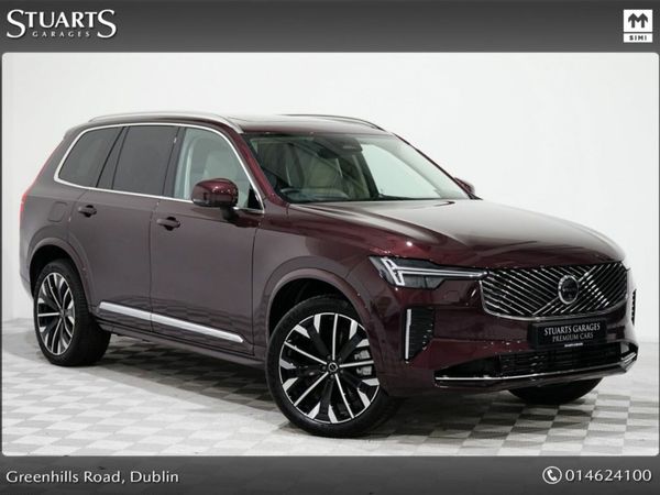 Volvo XC90 Estate, Petrol Plug-in Hybrid, 2025, Red