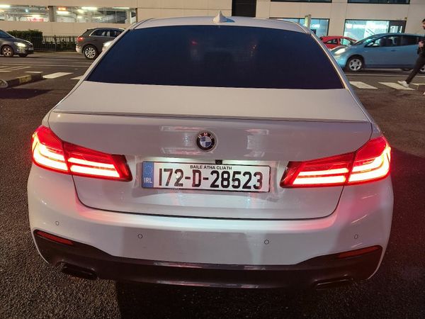 BMW 5-Series Saloon, Petrol Plug-in Hybrid, 2017, White
