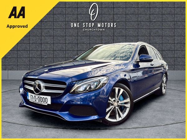 Mercedes-Benz C-Class Estate, Petrol Plug-in Hybrid, 2017, Blue