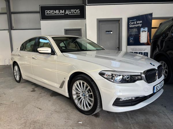 BMW 5-Series Saloon, Petrol Plug-in Hybrid, 2018, White