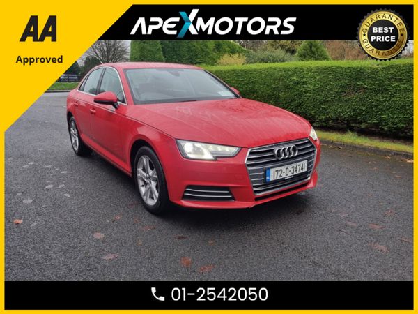Audi A4 Saloon, Petrol, 2017, Red