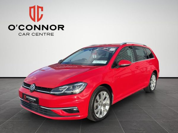Volkswagen Golf Estate, Petrol, 2018, Red