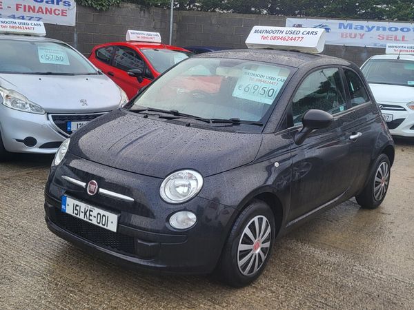 Fiat 500 Hatchback, Petrol, 2015, Black