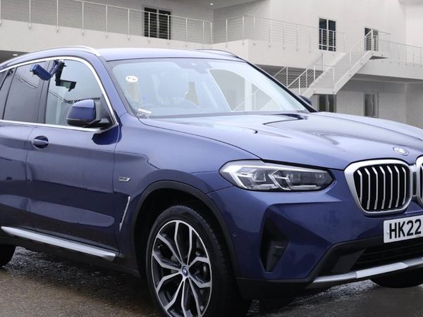 BMW X3 SUV, Petrol Plug-in Hybrid, 2022, Blue