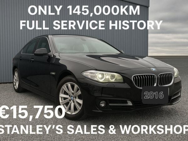 BMW 5-Series Saloon, Diesel, 2016, Black