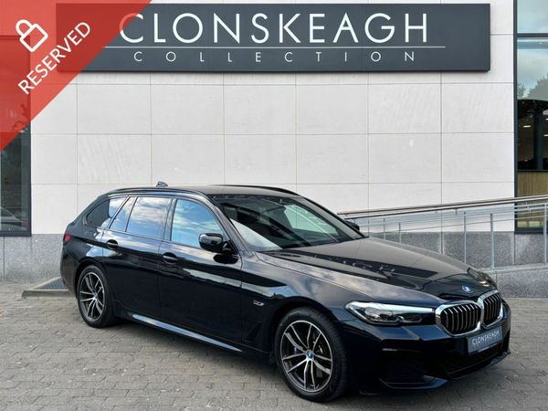 BMW 5-Series Estate, Petrol Plug-in Hybrid, 2023, Black