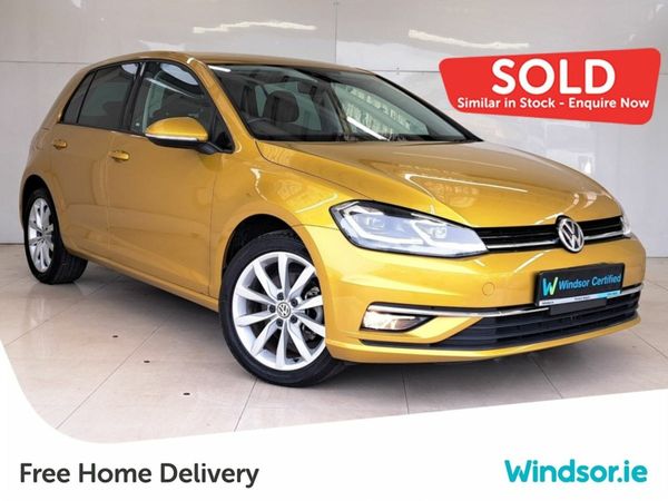 Volkswagen Golf Hatchback, Petrol, 2018, Gold