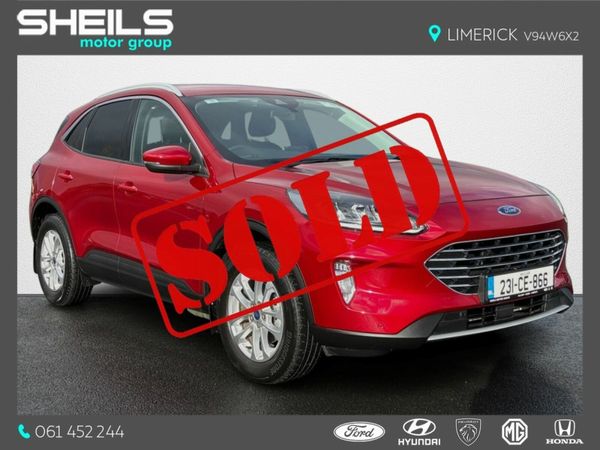 Ford Kuga SUV, Petrol Plug-in Hybrid, 2023, Red