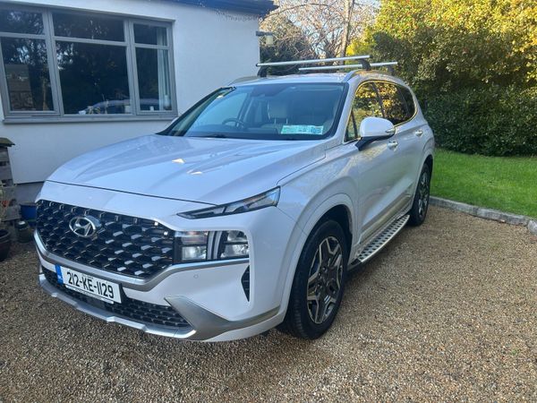Hyundai Santa Fe SUV, Petrol Plug-in Hybrid, 2021, White