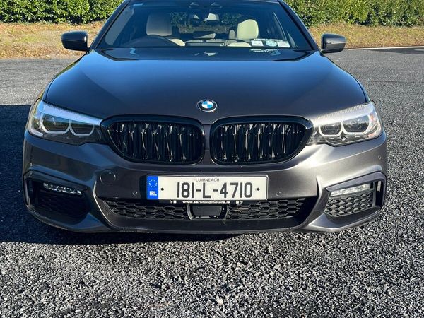 BMW 5-Series Saloon, Petrol Plug-in Hybrid, 2018, Grey