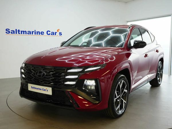Hyundai Tucson SUV, Petrol Hybrid, 2025, Red