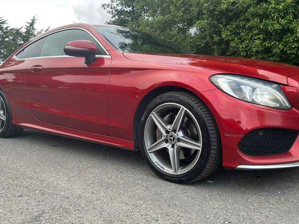 Mercedes-Benz C-Class Coupe, Diesel, 2018, Red