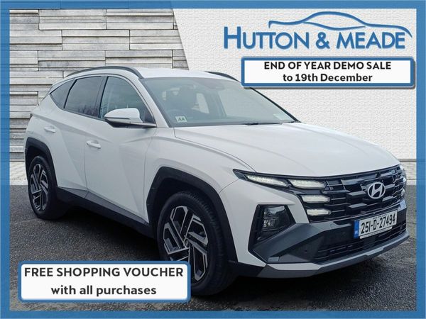 Hyundai Tucson SUV, Petrol Plug-in Hybrid, 2025, White
