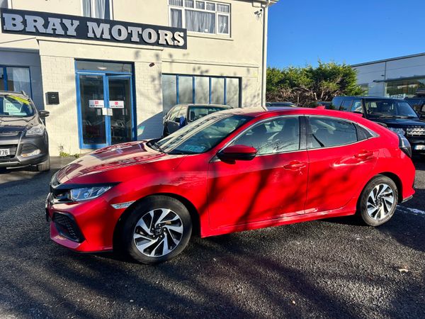 Honda Civic Hatchback, Petrol, 2018, Red