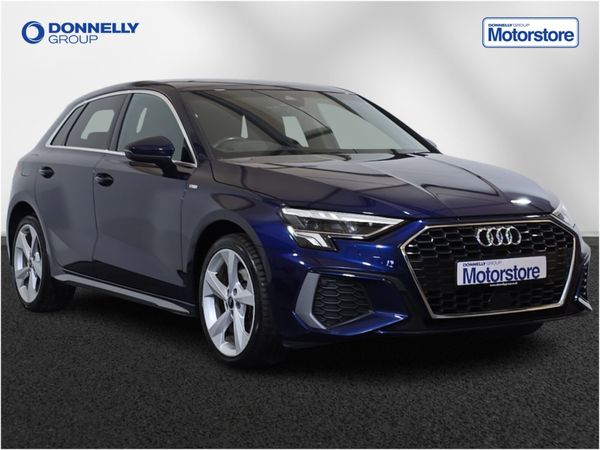 Audi A3 Hatchback, Petrol Hybrid, 2021, Blue