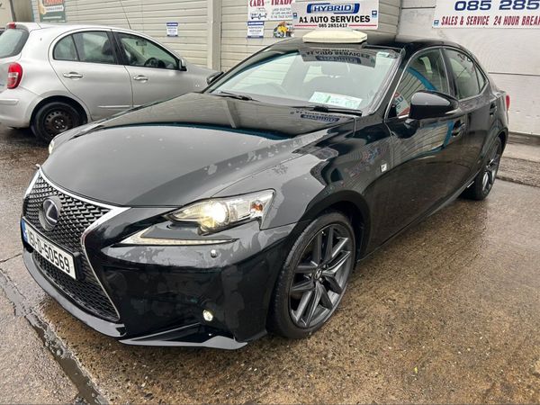 Lexus IS Saloon, Petrol Hybrid, 2015, Black