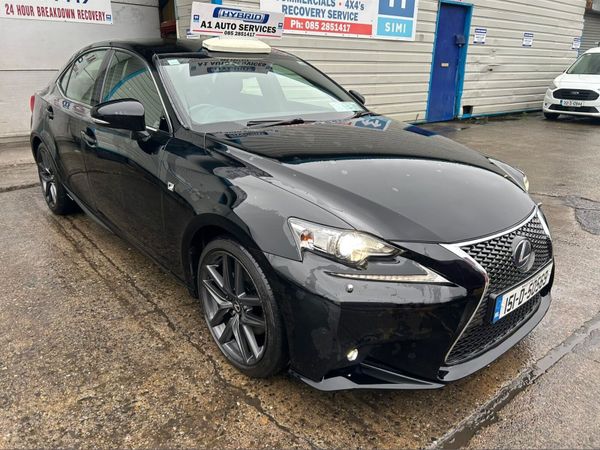 Lexus IS Saloon, Petrol Hybrid, 2015, Black