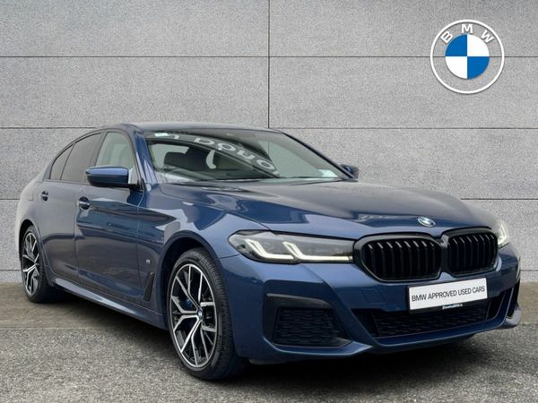 BMW 5-Series Saloon, Petrol Plug-in Hybrid, 2021, Blue