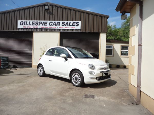 Fiat 500 Hatchback, Petrol, 2016, White