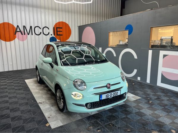 Fiat 500 Hatchback, Petrol, 2016, Blue
