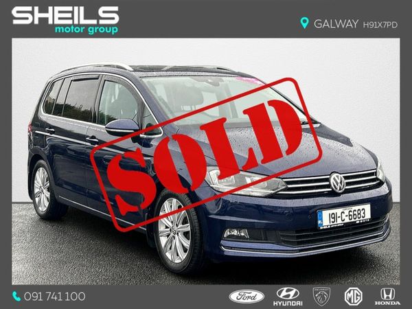 Volkswagen Touran MPV, Diesel, 2019, Blue