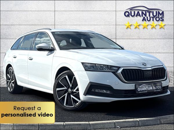 Skoda Octavia Estate, Petrol Plug-in Hybrid, 2021, White