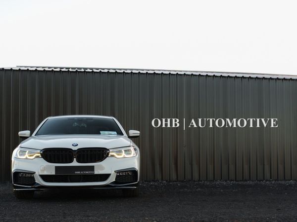 BMW 5-Series Saloon, Petrol Plug-in Hybrid, 2018, White