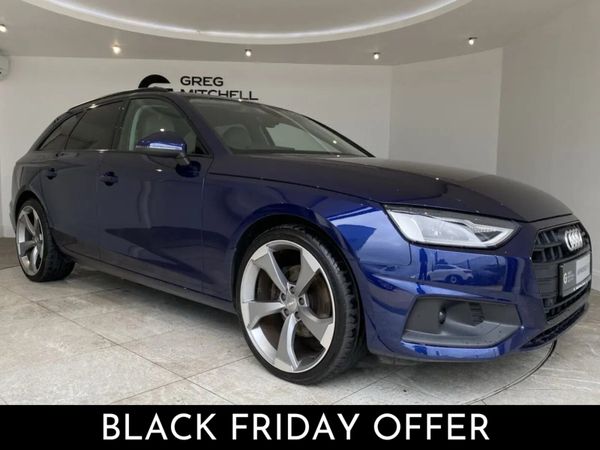 Audi A4 Estate, Diesel Hybrid, 2021, Blue