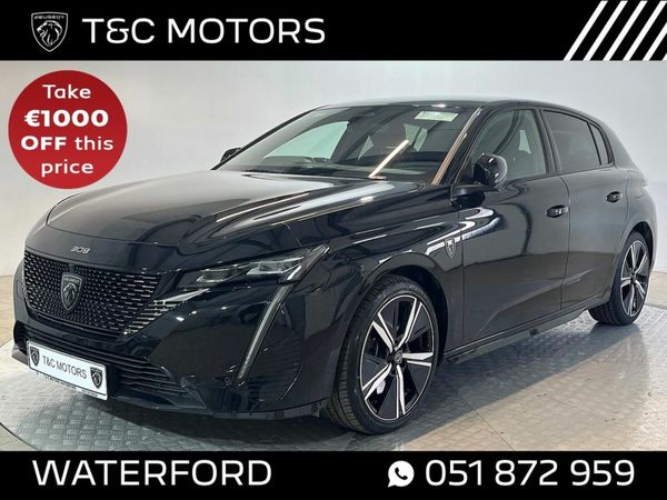 Peugeot 308 Hatchback, Petrol Plug-in Hybrid, 2023, Black