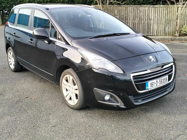 Peugeot 5008 MPV, Diesel, 2016, Black