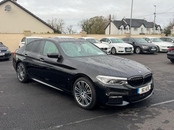 BMW 5-Series Saloon, Petrol Hybrid, 2018, Black
