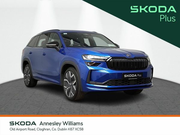 Skoda Kodiaq SUV, Petrol Plug-in Hybrid, 2025, Blue