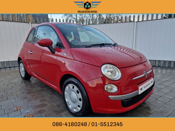Fiat 500 Hatchback, Petrol, 2015, Red