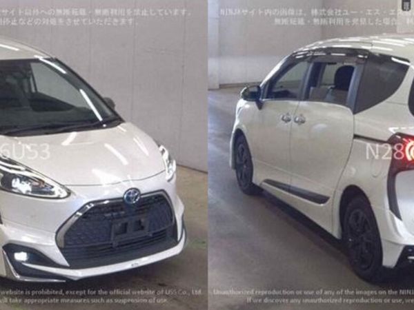 Toyota Sienta MPV, Petrol Hybrid, 2019, White