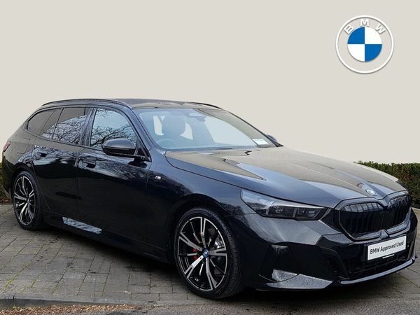BMW 5-Series Estate, Petrol Plug-in Hybrid, 2025, Black
