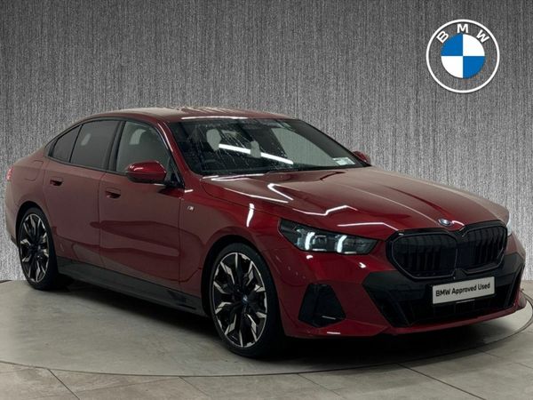 BMW 5-Series Saloon, Petrol Plug-in Hybrid, 2025, Red