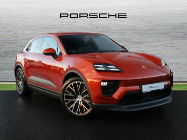 Porsche Macan SUV, Electric, 2025, Orange