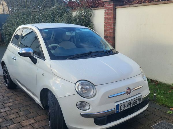 Fiat 500 Hatchback, Petrol, 2009, White