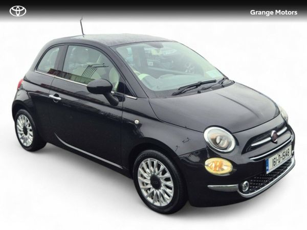 Fiat 500 Hatchback, Petrol, 2016, Black