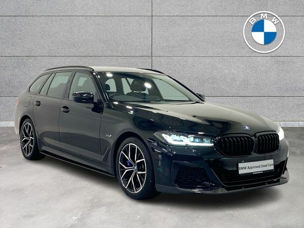 BMW 5-Series Estate, Petrol Plug-in Hybrid, 2024, Black