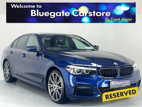 BMW 5-Series Saloon, Petrol Hybrid, 2019, Blue