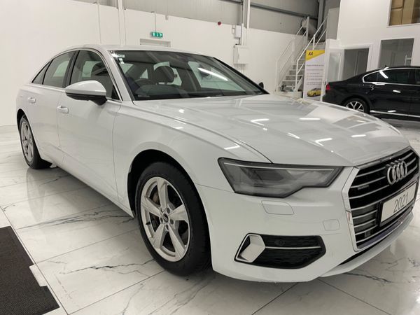 Audi A6 Saloon, Petrol Hybrid, 2021, White