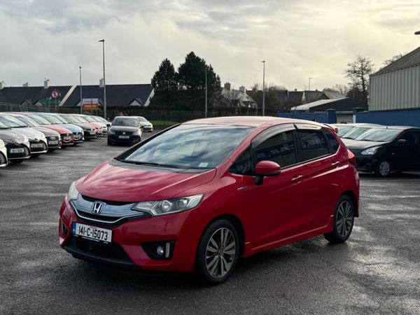 Honda Fit Hatchback, Petrol Hybrid, 2014, Red