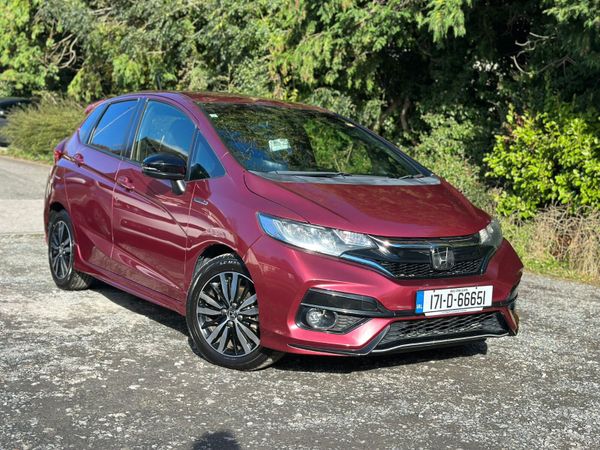 Honda Fit Hatchback, Petrol Hybrid, 2017, Red