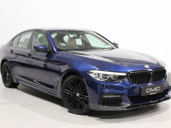 BMW 5-Series Saloon, Petrol Plug-in Hybrid, 2018, Blue