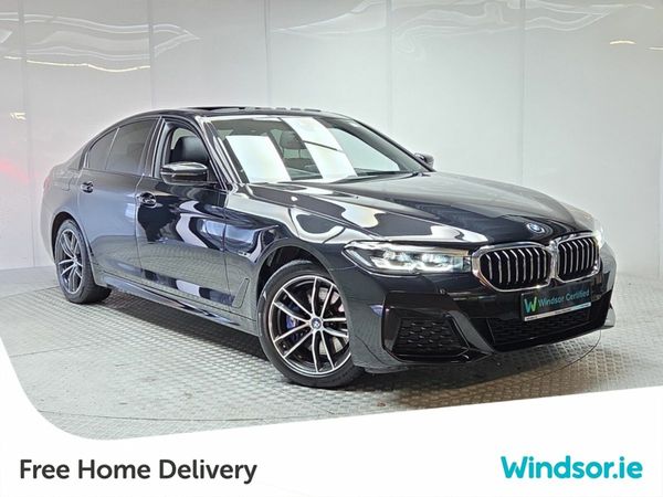 BMW 5-Series Saloon, Petrol Plug-in Hybrid, 2023, Black